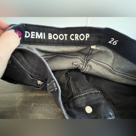 J. Crew Billie Demi Boot Crop Jeans - Size 26 - Black - EUC - Picture 9 of 13